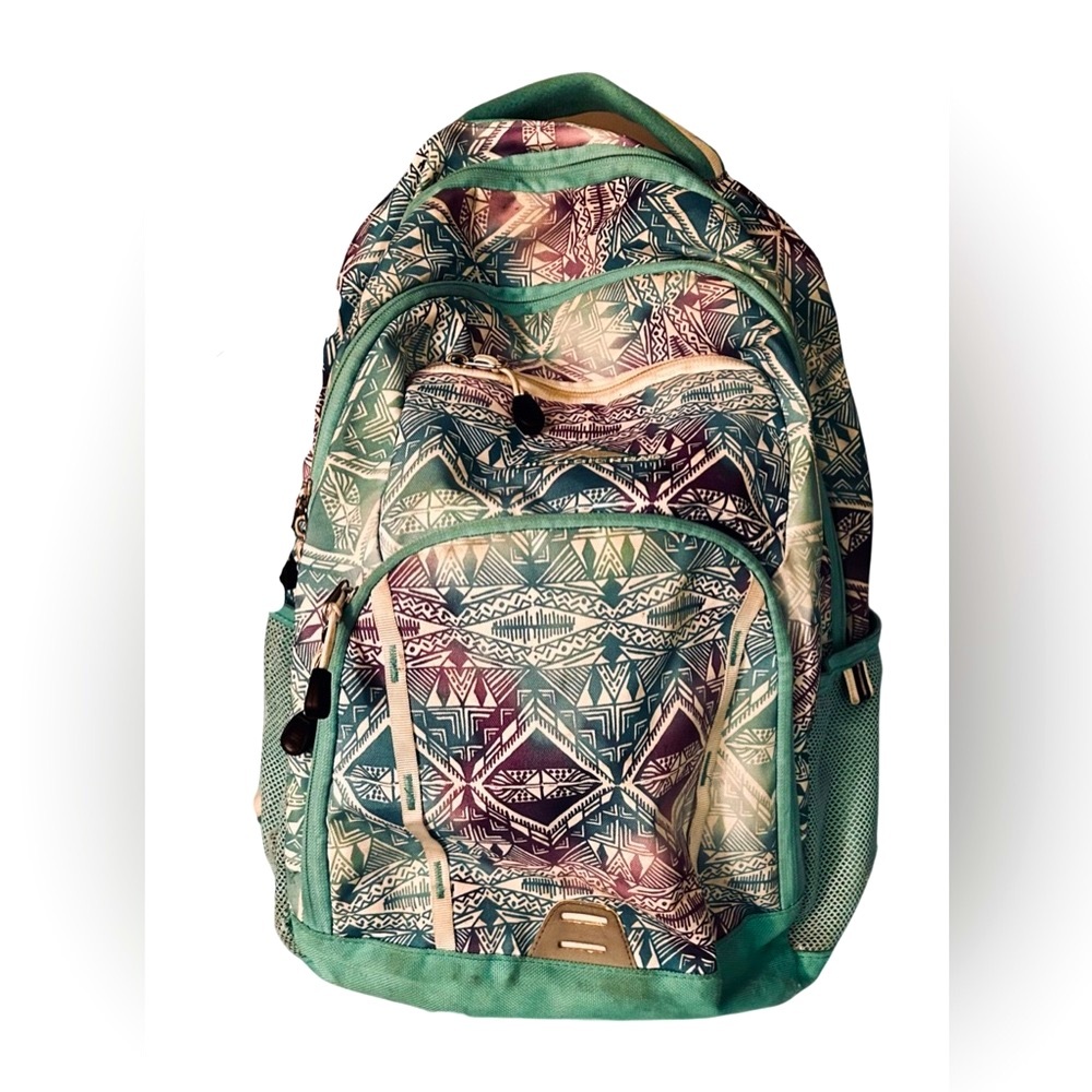 High Sierra Backpack with lots of pockets.